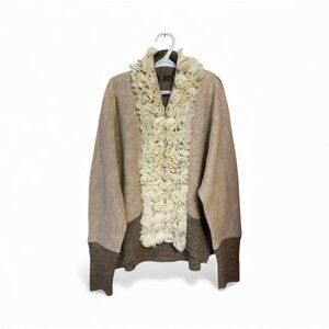 ATSURO TAYAMA FLORAL DETAILED WOOL SWEATER - MEDIUM